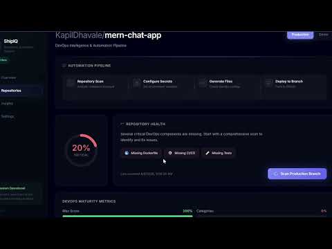 ShipIQ — watch demo on YouTube